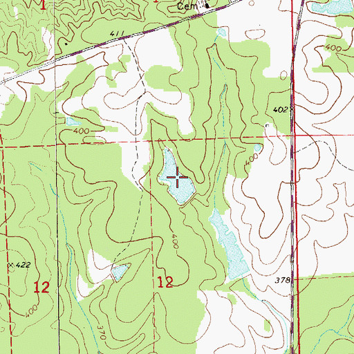 Topographic Map of Groce Lake, AL