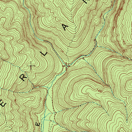 Topographic Map of Bingham Cove, TN