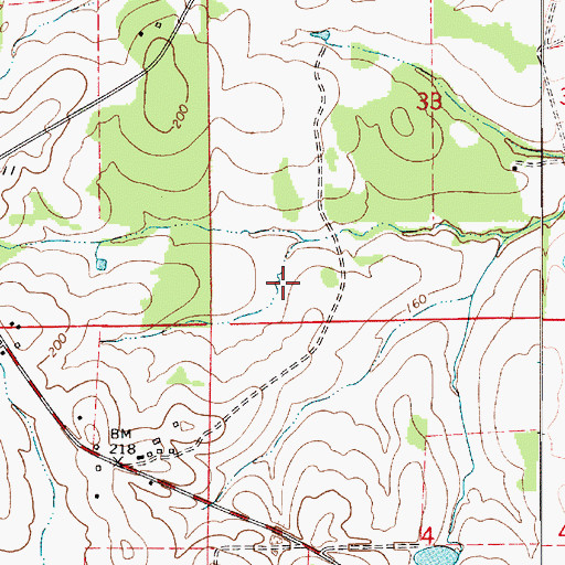 Topographic Map of Marion Weissinger Lake Dam Number 1, AL
