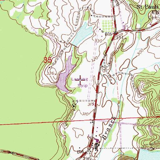 Topographic Map of Dudley Lake, AL
