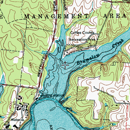 Topographic Map of Brumalow Creek, TN