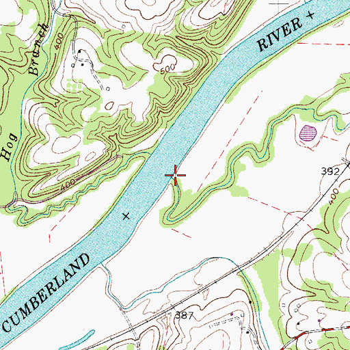 Topographic Map of Budds Creek, TN