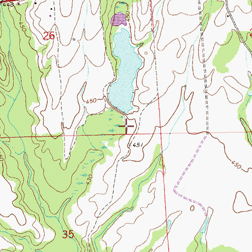 Topographic Map of Engineering Farm Pond, AL