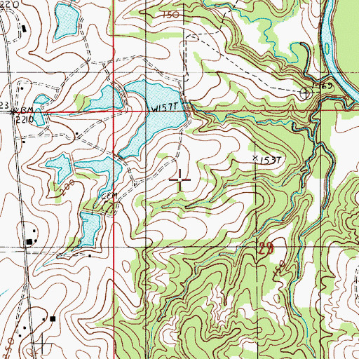 Topographic Map of J M Gaston Number 1 Dam, AL
