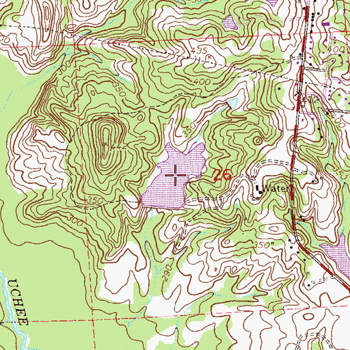 Topographic Map of Venable Lake, AL
