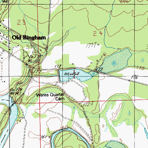 Topographic Map of Poundstone Lake, AL