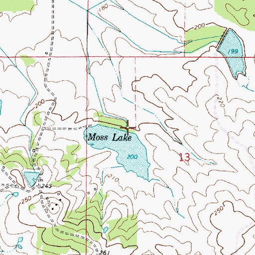 Topographic Map of Bethea Dam, AL