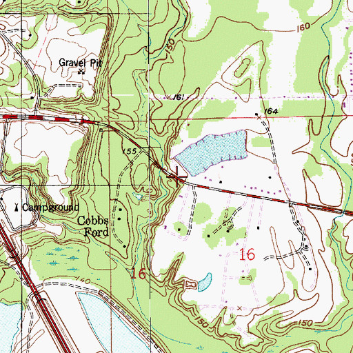 Topographic Map of Paravigini Dam, AL