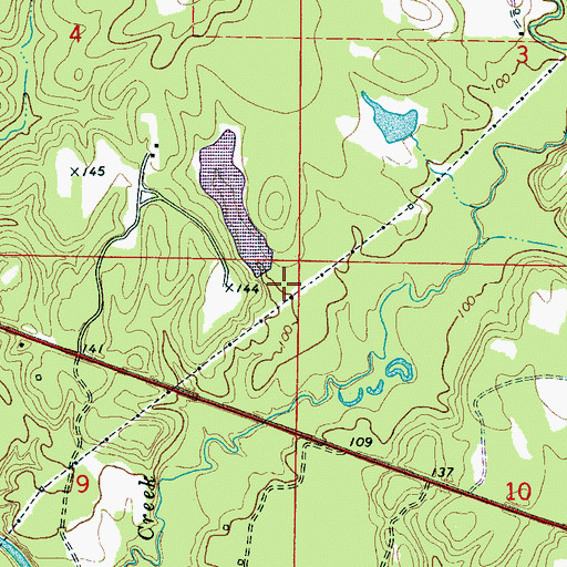 Topographic Map of Mcgregor Dam, AL
