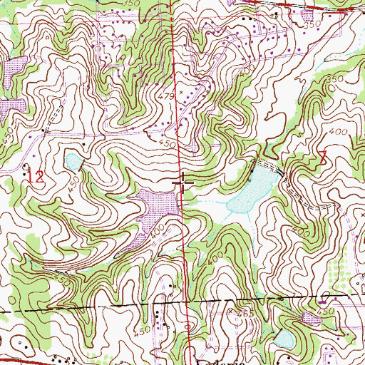 Topographic Map of Mitchell Dam, AL