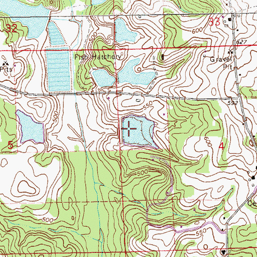 Topographic Map of Doctor James Bruce Dam, AL