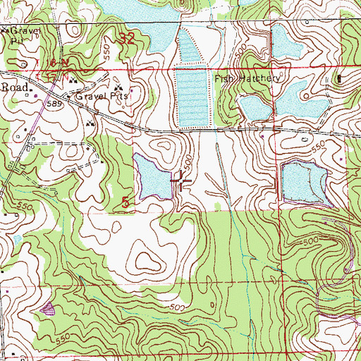 Topographic Map of Doctor James Bruce Number 2 Dam, AL