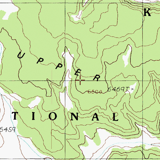 Topographic Map of Upper Basin, AZ