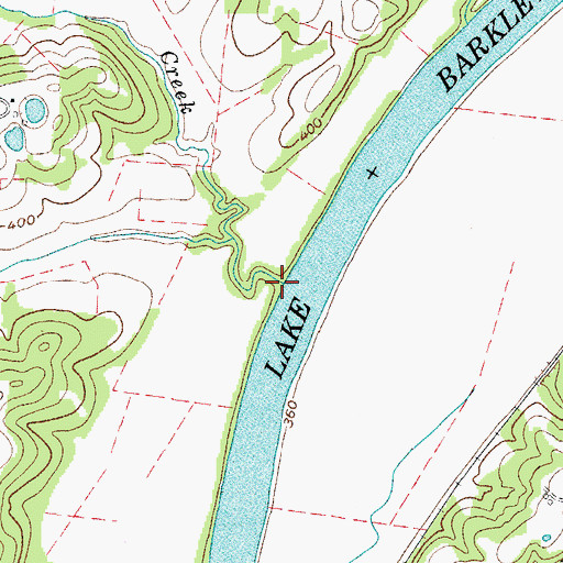 Topographic Map of Cummings Creek, TN