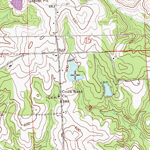 Topographic Map of Thomas Cherry Dam, AL
