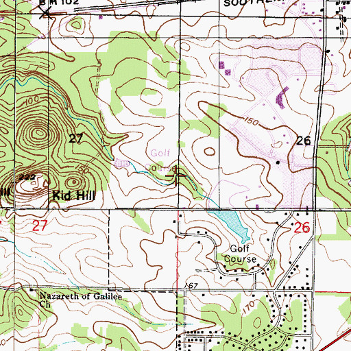 Topographic Map of Demopolis Country Club Dam, AL