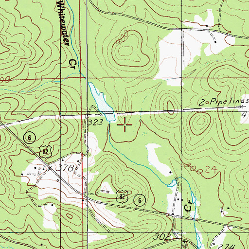 Topographic Map of R M Pendergrass Dam, AL