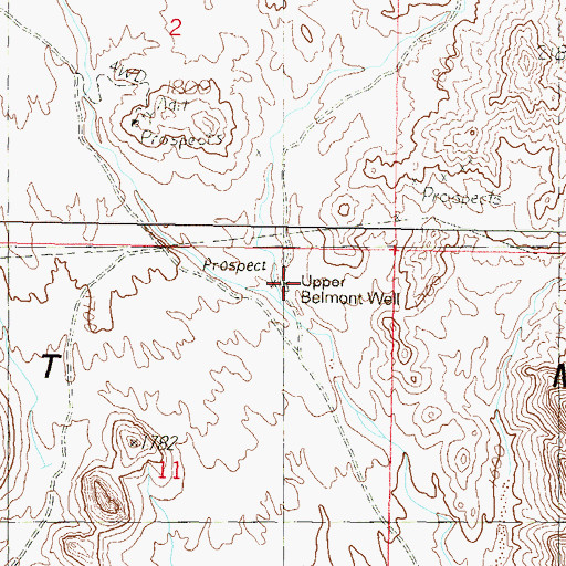 Topographic Map of Upper Belmont Well, AZ