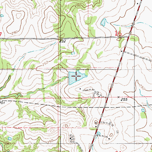 Topographic Map of Hilton Mckee Lake, AL