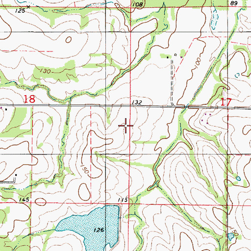 Topographic Map of M J Fitzgerald Dam, AL