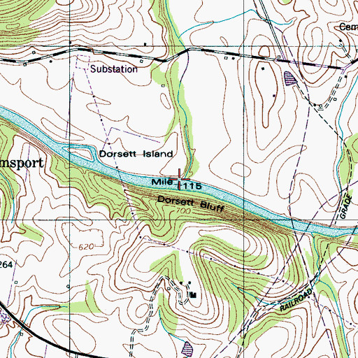 Topographic Map of Leipers Creek, TN