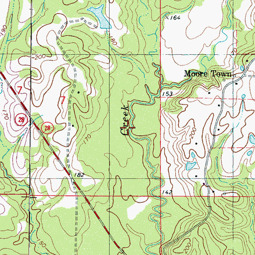 Topographic Map of Katherine Allison Dam, AL