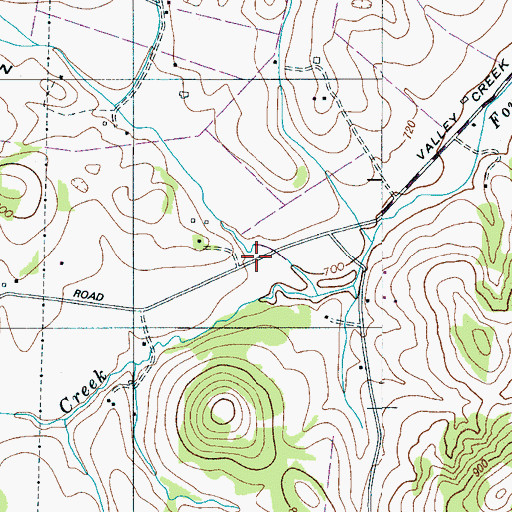 Topographic Map of Scott Hollow, TN