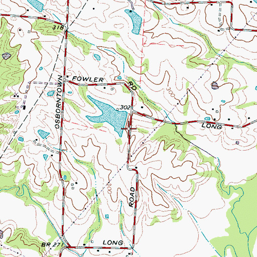 Topographic Map of Doctor H E Athertons Lake Dam, TN