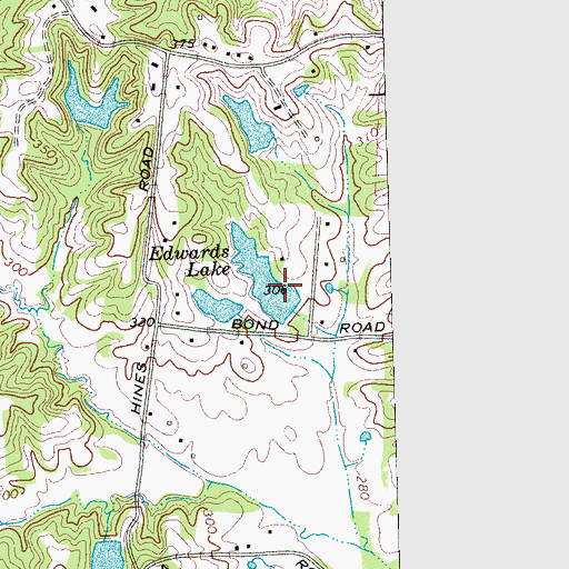 Topographic Map of Too Lazy To Farm Dam, TN