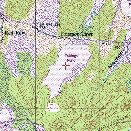 Topographic Map of Stauffer Chemical Tailings Pond Number Nineteen, TN