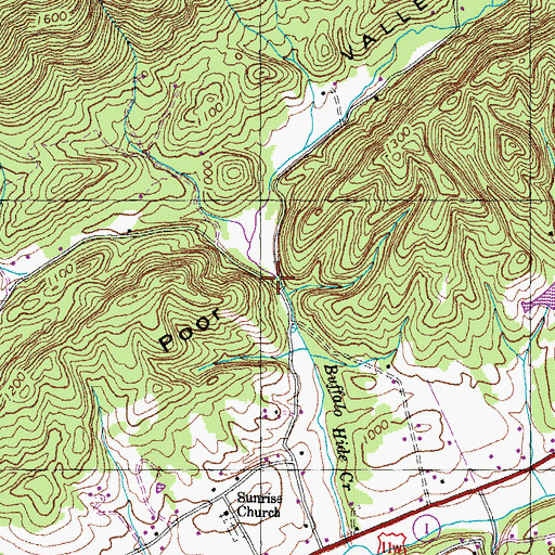 Topographic Map of Corbin Dam, TN