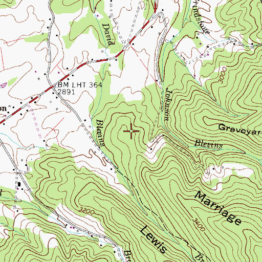 Topographic Map of Cress Prospect, TN