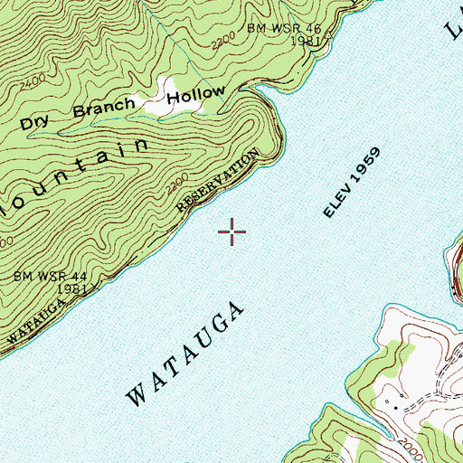 Topographic Map of Eastman (historical), TN