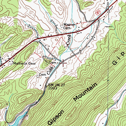 Topographic Map of High Health (historical), TN