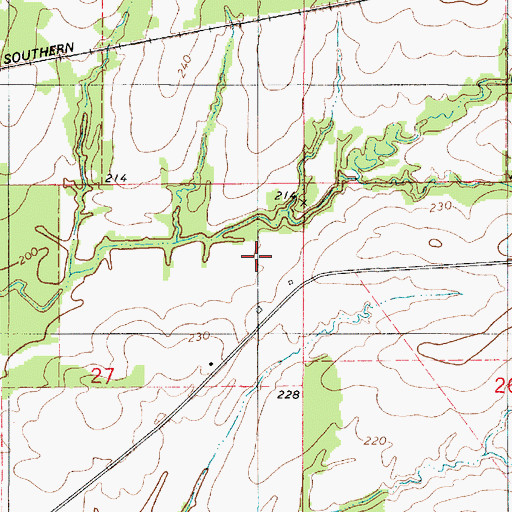 Topographic Map of James A Wheeler Lake, AL