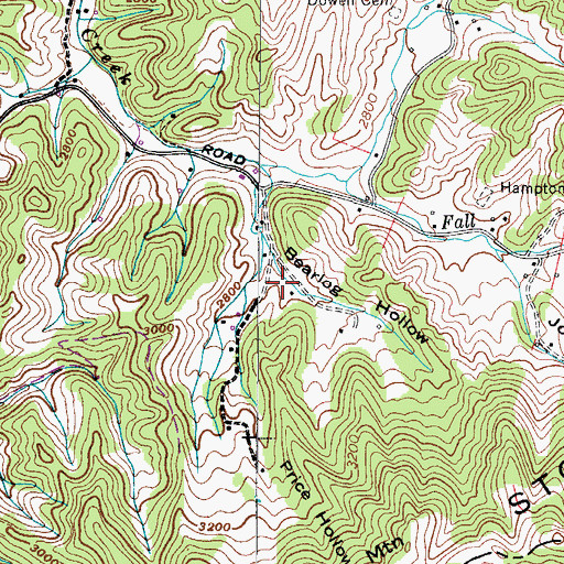 Topographic Map of Snyder Chapel (historical), TN