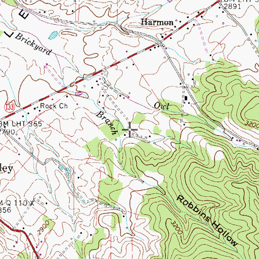 Topographic Map of Thorn Prospect, TN