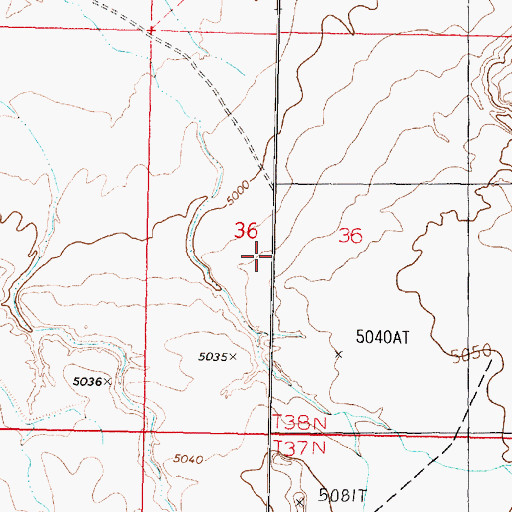 Topographic Map of Upper Clayhole Valley, AZ