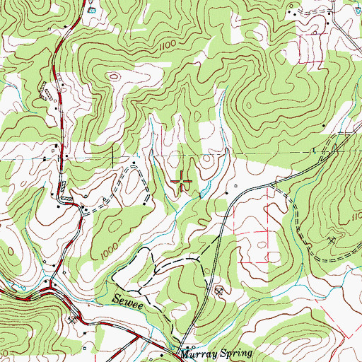 Topographic Map of Jones Mine, TN