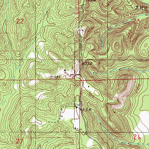 Topographic Map of Lakeland Farms Pond Number Nineteen, AL