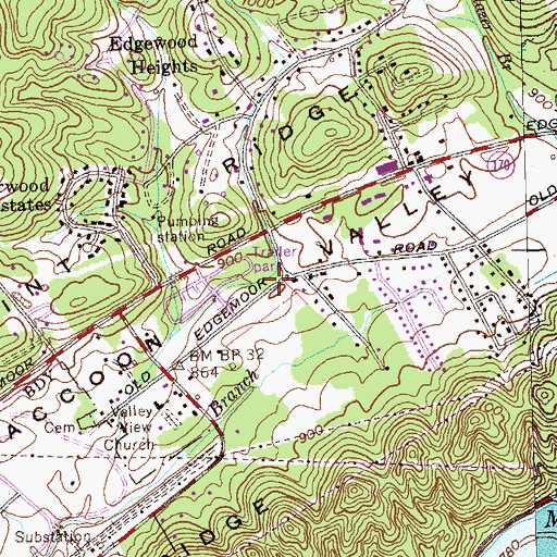 Topographic Map of Bud (historical), TN