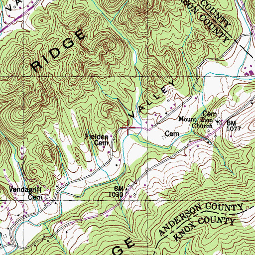 Topographic Map of Jobe (historical), TN