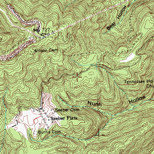 Topographic Map of Norman School (historical), TN