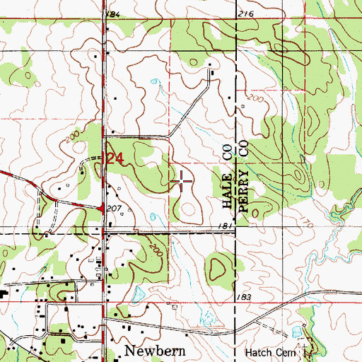 Topographic Map of Hardenbergh Lake, AL