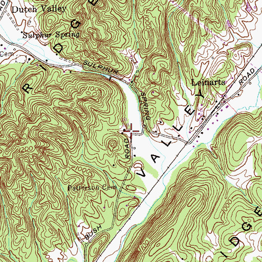 Topographic Map of Spessard Mill (historical), TN