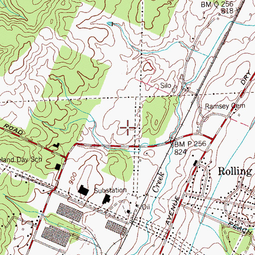 Topographic Map of Bradley County Park, TN