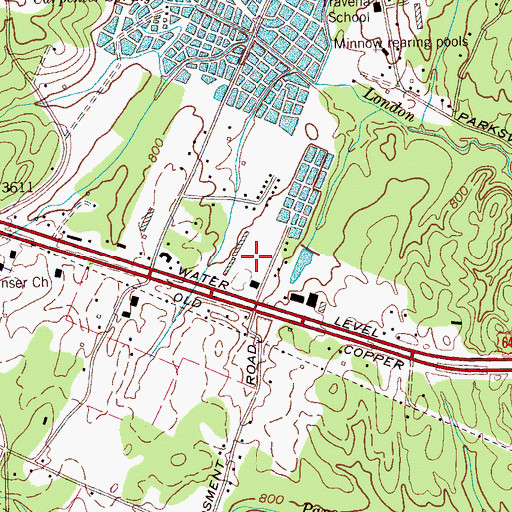 Topographic Map of Cleveland Fairgounds, TN