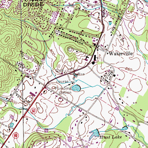 Topographic Map of Cleveland Filtration Plant, TN