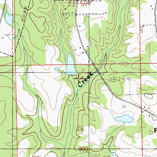 Topographic Map of Wingard Lake Dam, AL