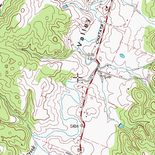 Topographic Map of Haun Mill (historical), TN